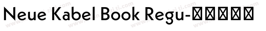Neue Kabel Book Regu字体转换
